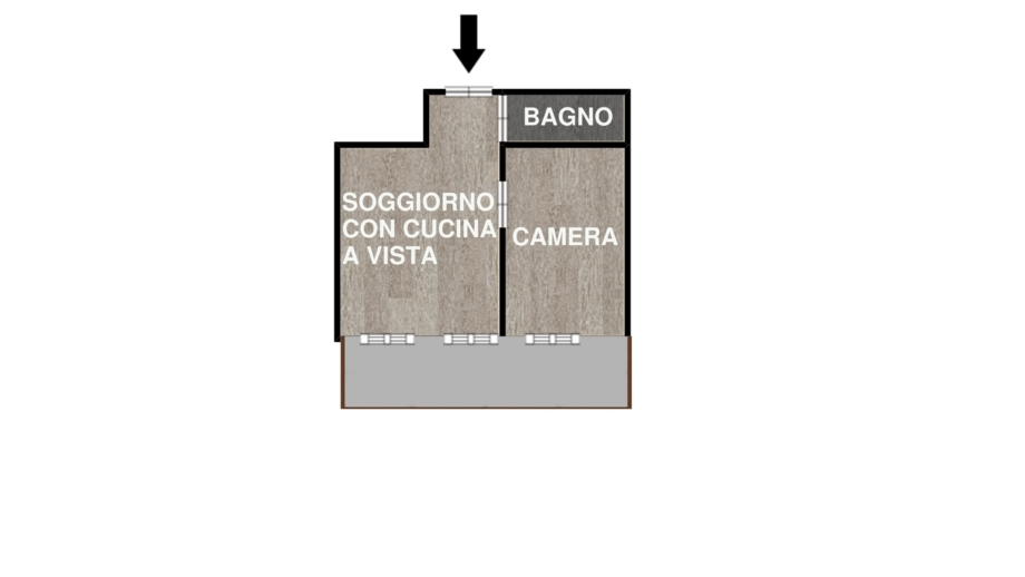 Appartamento in condominio di 2 locali MILANO di 40 mq