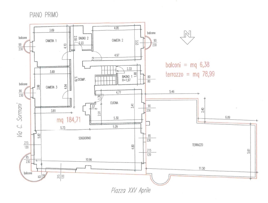 Appartamento in palazzina di 4 locali 