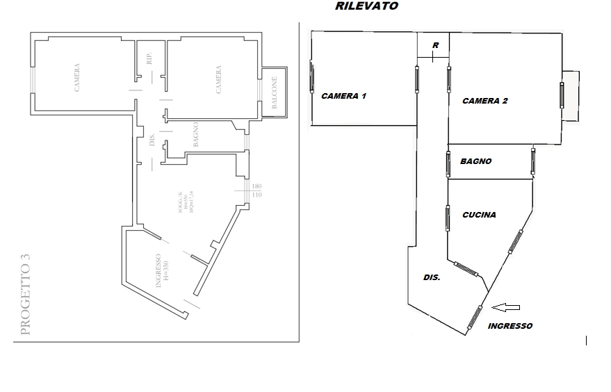 Appartamento in condominio di 3 locali MILANO -CITTÀ STUDI  di 81 mq