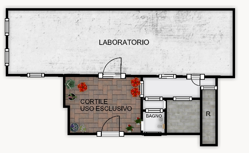 Laboratorio di 1 locale MILANO di 140 mq