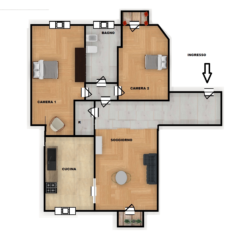 Appartamento in condominio di 3 locali MILANO CITTÀ STUDI  di 90 mq