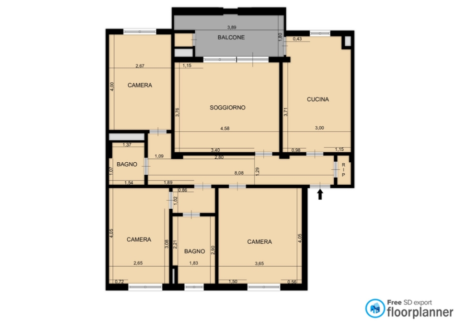 Appartamento in condominio di 4 locali CINISELLO BALSAMO di 112 mq