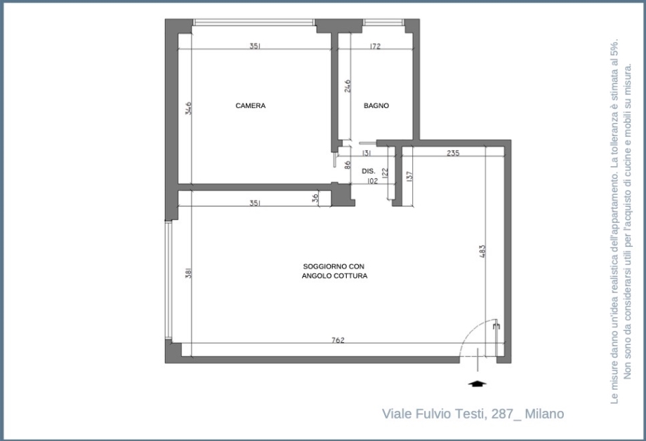 Appartamento in condominio di 2 locali MILANO BICOCCA di 55 mq