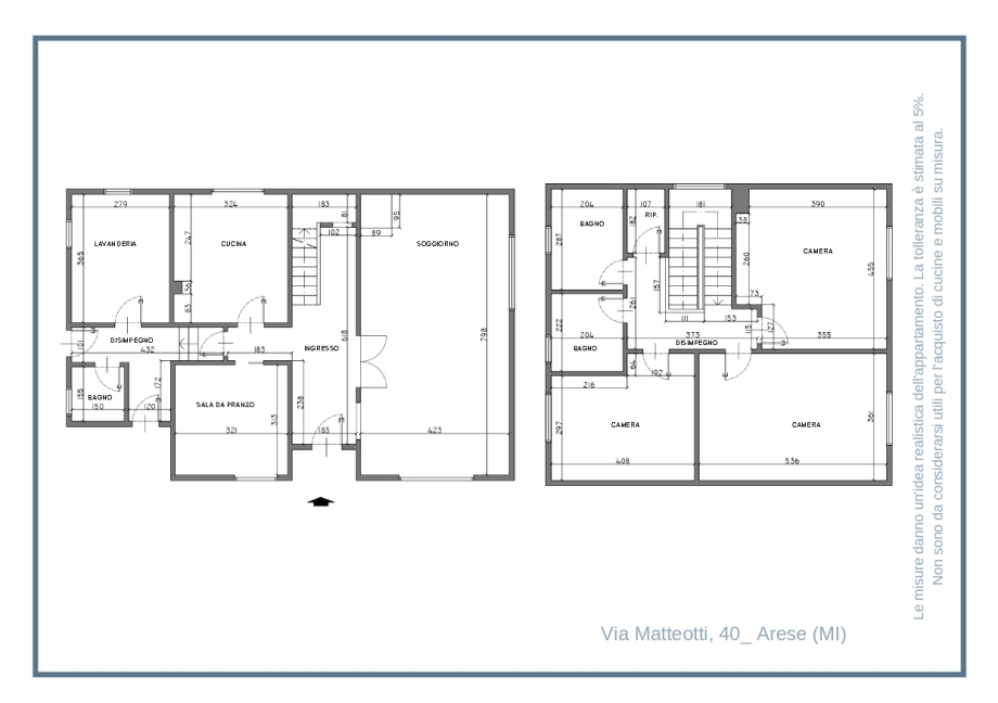 Villa singola di 5 locali ARESE  di 207 mq