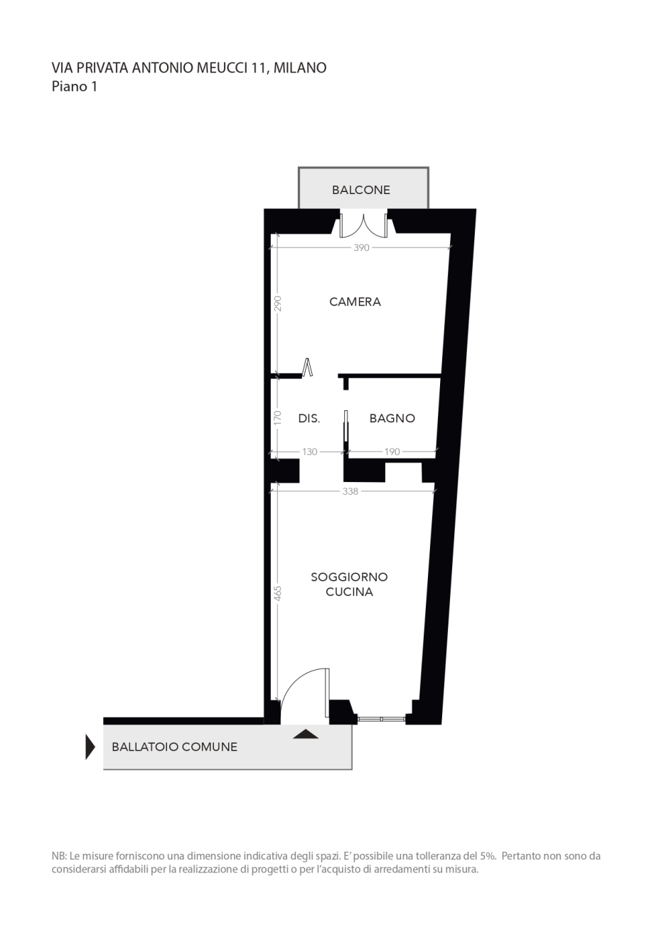 Casa di corte di 2 locali MILANO CRESCENZAGO di 47 mq