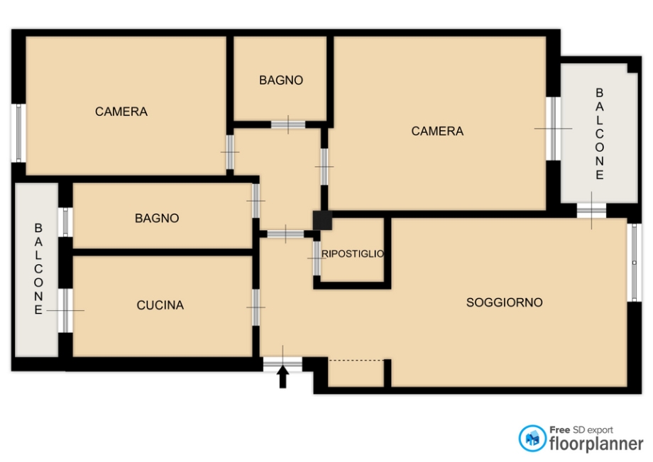 Appartamento in palazzina di 3 locali CINISELLO BALSAMO di 101 mq