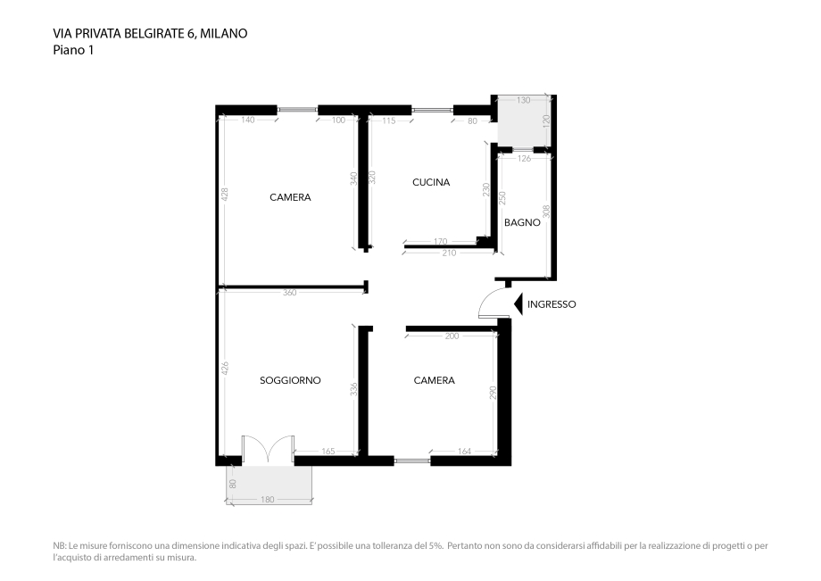 Appartamento in palazzina di 3 locali MILANO di 75 mq