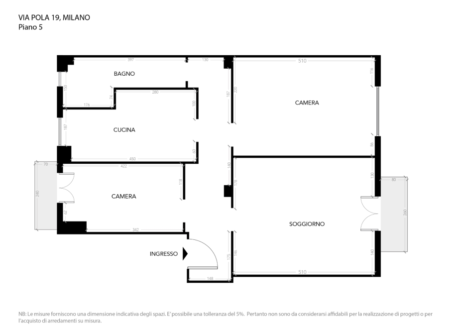 Appartamento in condominio di 3 locali MILANO di 85 mq