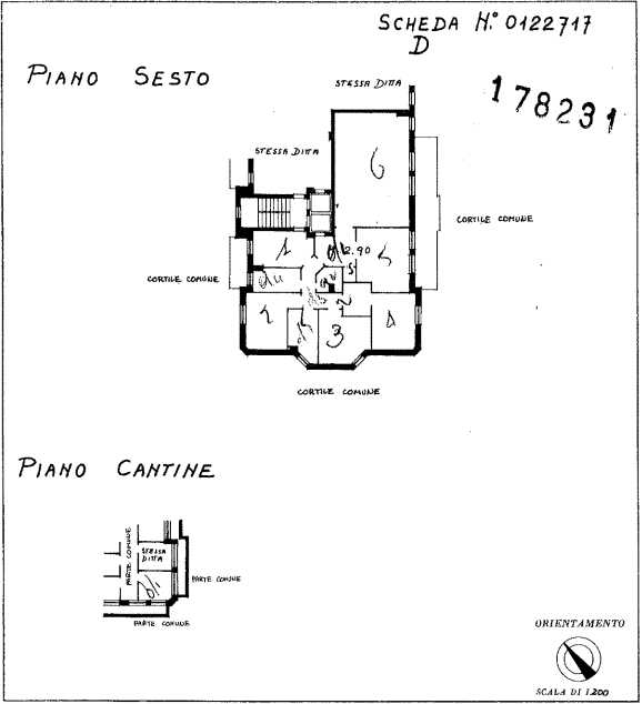 Appartamento in condominio di 5 locali MILANO di 177 mq