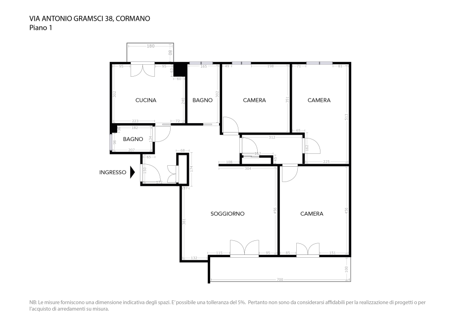 Appartamento in condominio di 4 locali CORMANO di 120 mq
