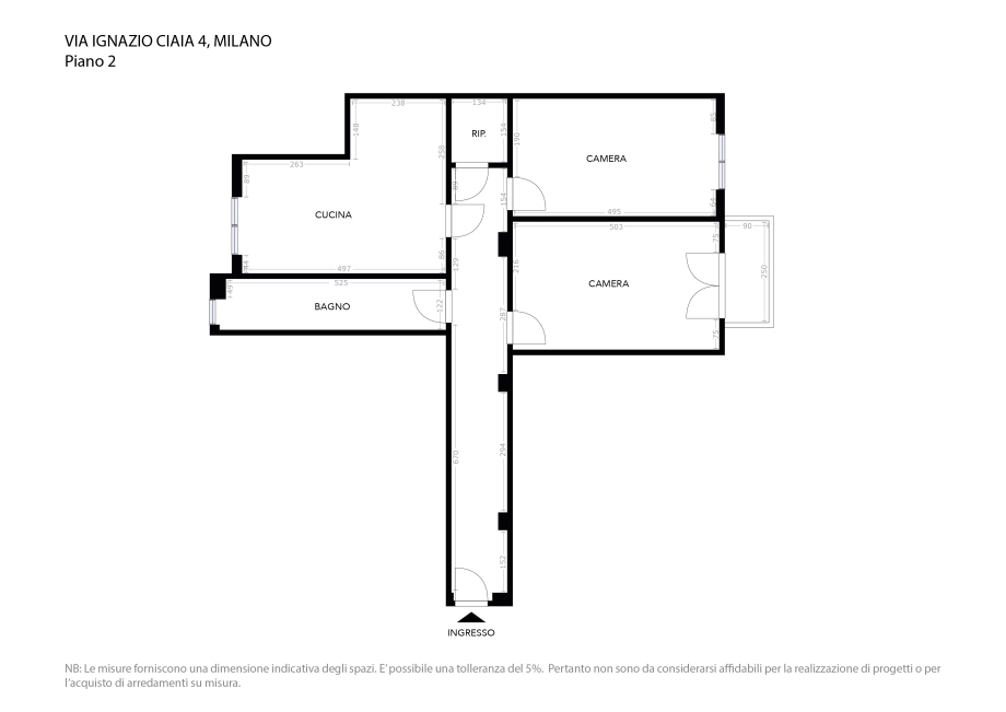 Appartamento in palazzina di 3 locali MILANO di 93 mq