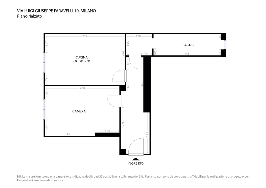 Appartamento in condominio di 2 locali MILANO  di 62 mq