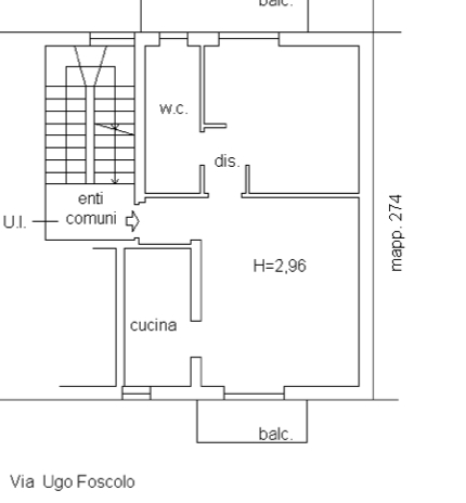 Appartamento in palazzina di 2 locali 