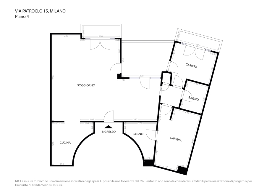 Appartamento in condominio di 3 locali 