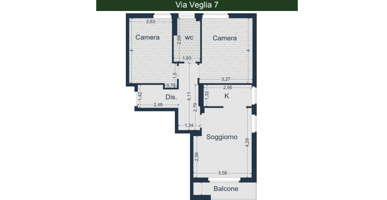 Appartamento in condominio di 3 locali 