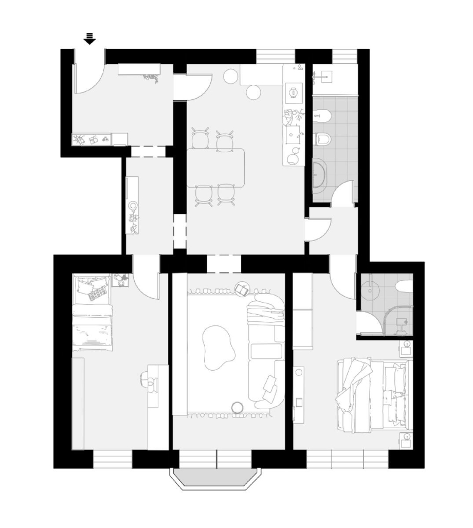 Appartamento in condominio di 3 locali 