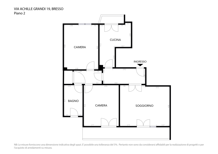 Appartamento in condominio di 3 locali 