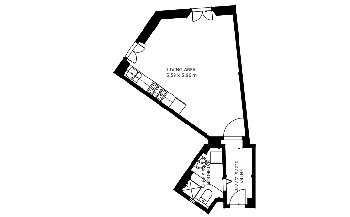 Appartamento in palazzina di 2 locali 