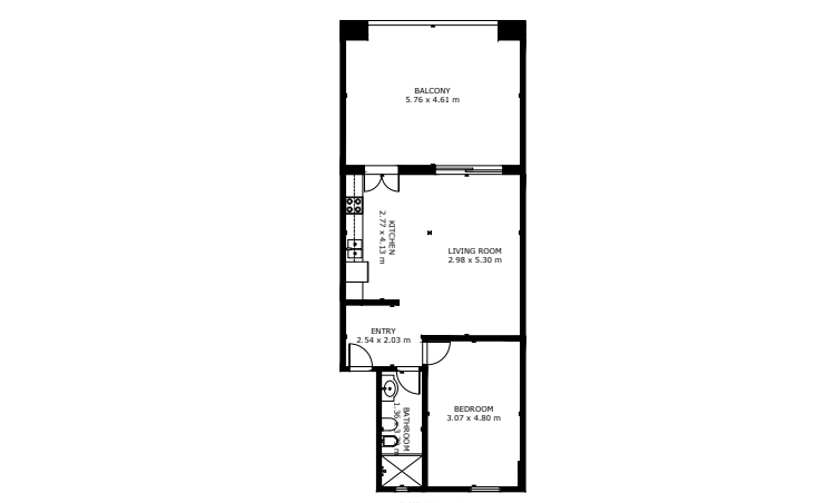 Appartamento in palazzina di 2 locali 