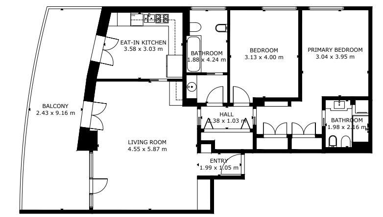 Appartamento in condominio di 3 locali 