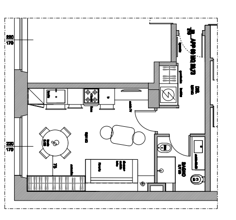 Appartamento in condominio di 1 locale 