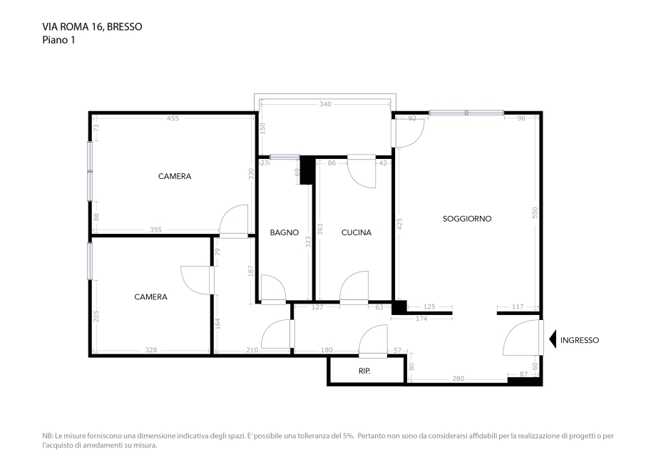 Appartamento in condominio di 3 locali 