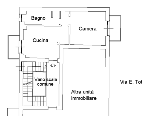 Appartamento in palazzina di 2 locali 