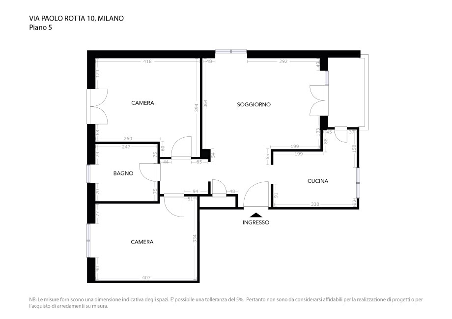 Appartamento in condominio di 3 locali 