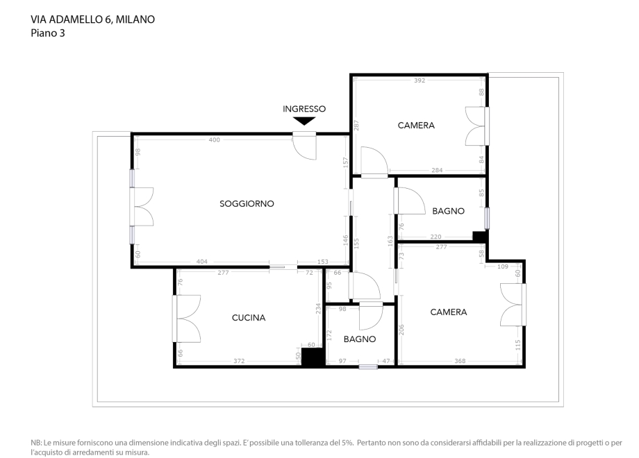 Appartamento in condominio di 3 locali 