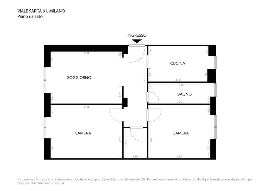 Appartamento in condominio di 3 locali 