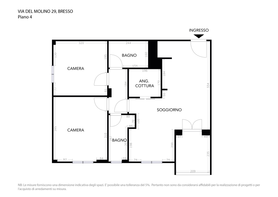 Appartamento in condominio di 3 locali 