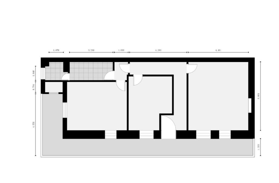 Casa di ringhiera di 1 locale 