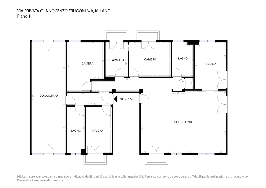 Appartamento in palazzina di 4 locali 
