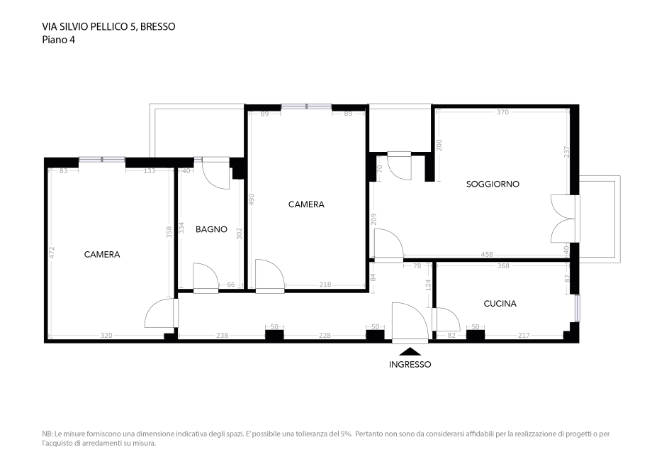 Appartamento in condominio di 3 locali 