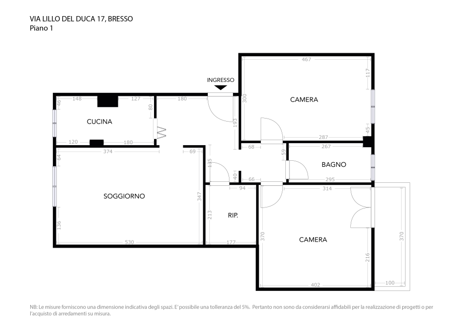 Appartamento in condominio di 3 locali 