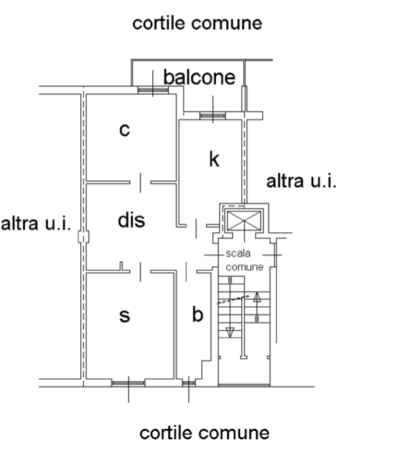 Appartamento in condominio di 3 locali 