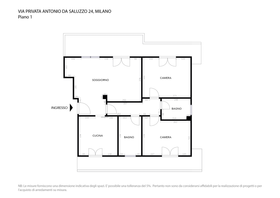 Appartamento in palazzina di 3 locali 