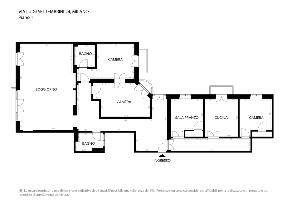 Appartamento in condominio di 6 locali 