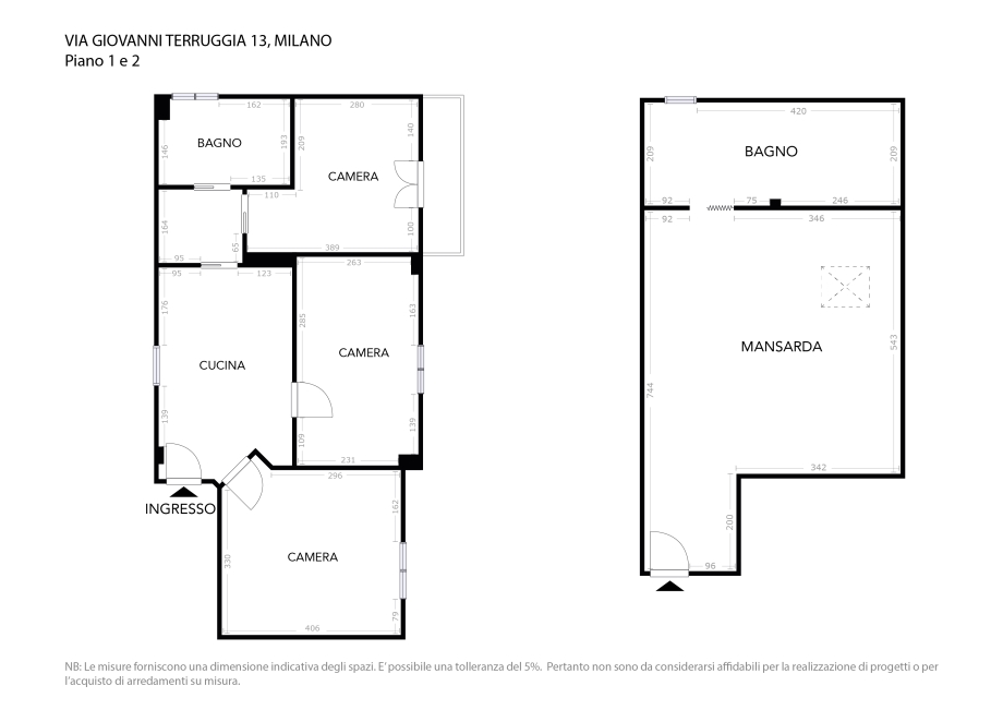 Appartamento in palazzina di 3 locali 