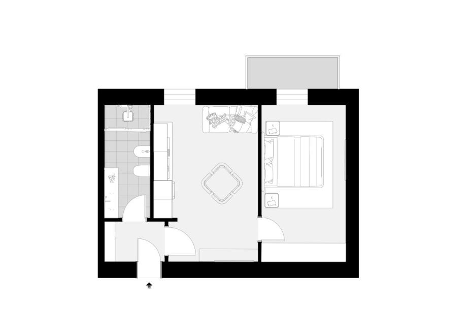 Appartamento in condominio di 2 locali 