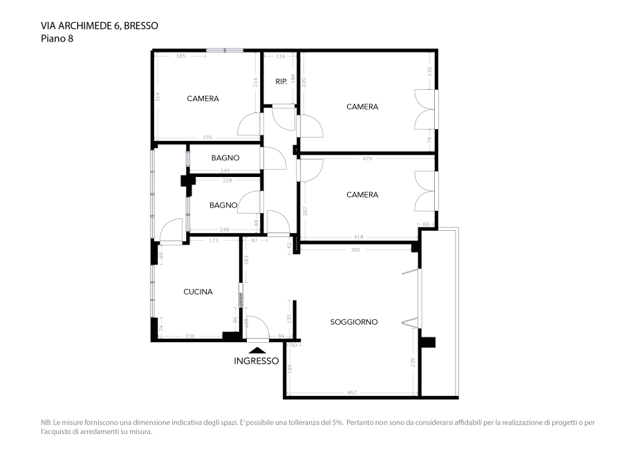 Appartamento in condominio di 4 locali 