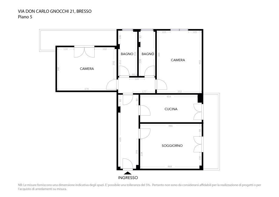 Appartamento in condominio di 3 locali 