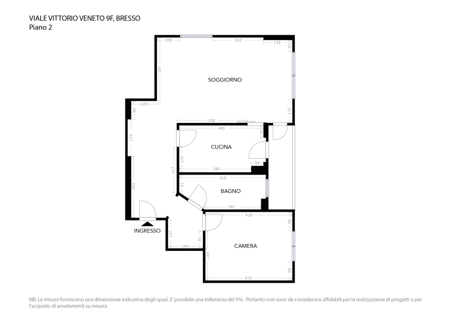 Appartamento in condominio di 2 locali 