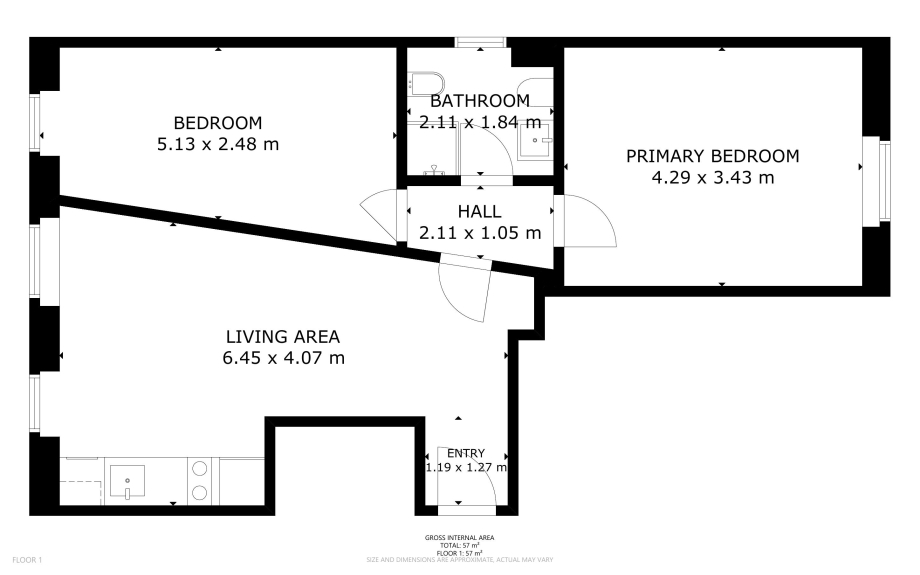Appartamento in condominio di 3 locali 