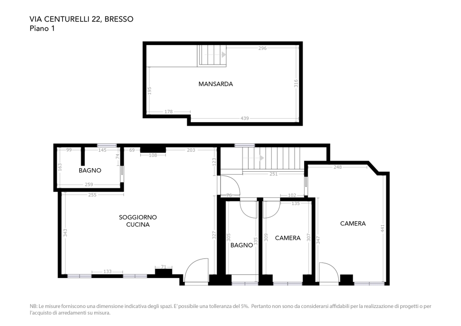 Casa di corte di 4 locali 