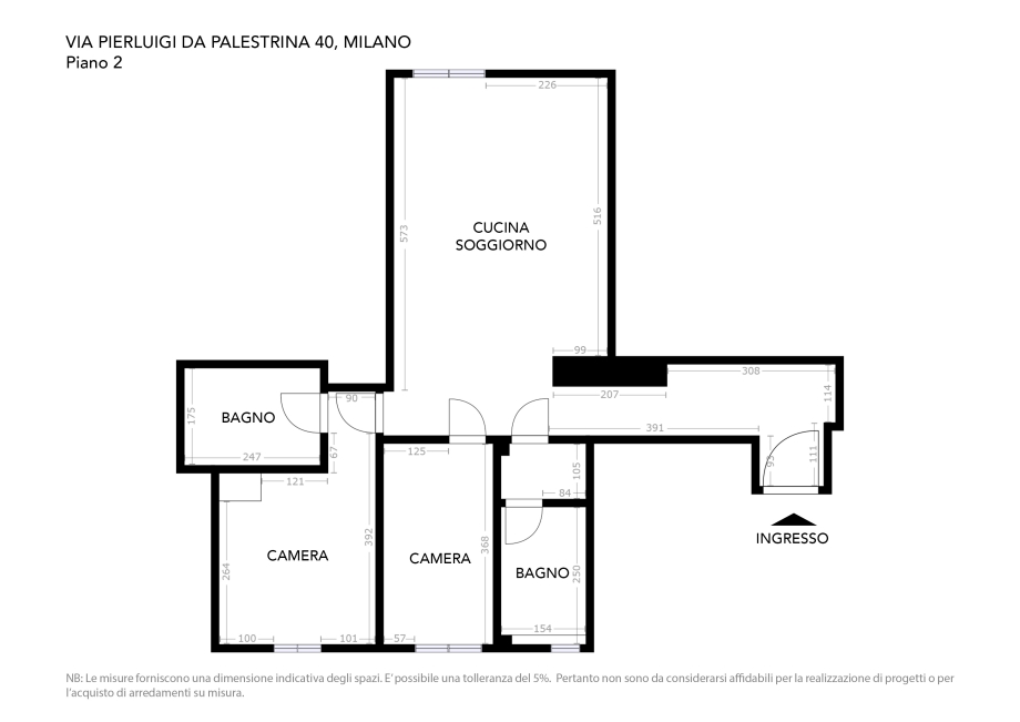 Appartamento in condominio di 3 locali 