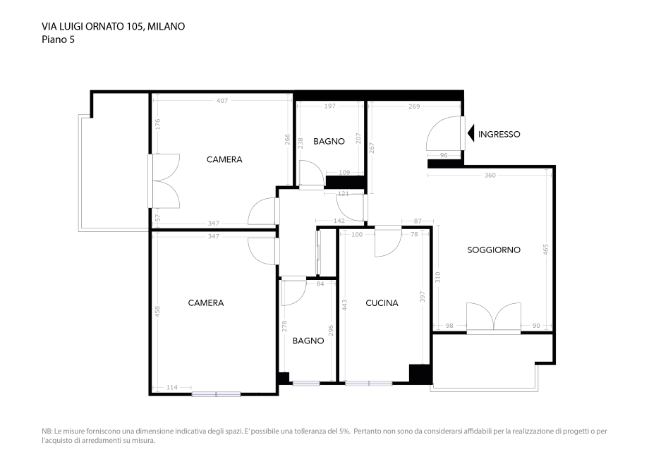 Appartamento in condominio di 3 locali 