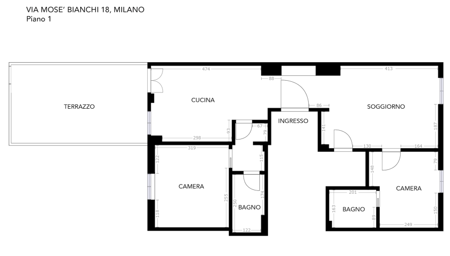 Appartamento in palazzina di 4 locali 