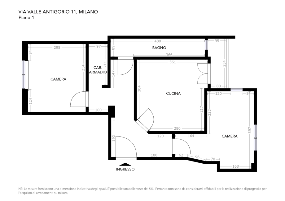 Appartamento in condominio di 2 locali 