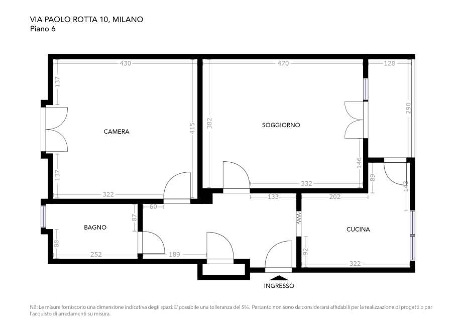 Appartamento in condominio di 2 locali 